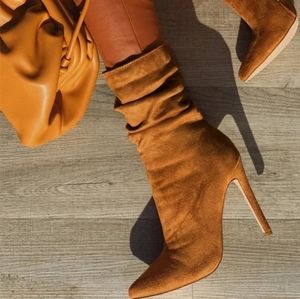 Brown booties